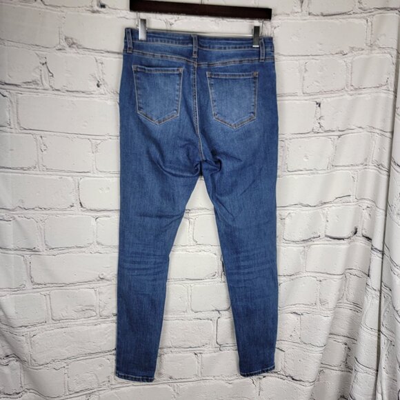 Kancan Womens 9 Skinny Jeans Mid Rise Stretch Denim Casual Non Distressed - Picture 3 of 4